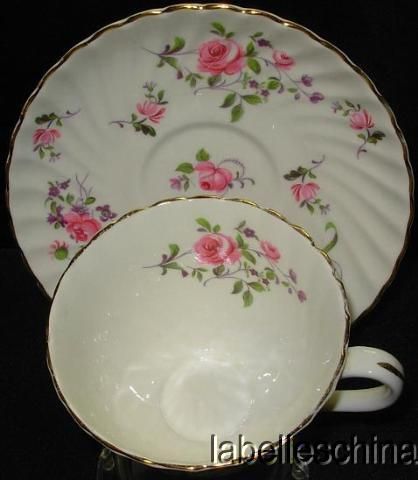 Royal Adderley Fragrance H889 Teacup Saucer imperfect tea cup  