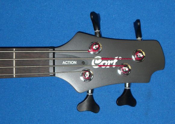 CORT 4 STRING BLACK ACTION BASS GUITAR W/GIG BAG  