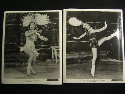 SONJA HENIE ICE SKATING ICELAND VINTAGE 2 PHOTO LOT 42E  