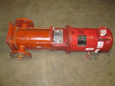 ARMSTRONG VMS 5005 VERTICAL MULTISTAGE PUMP JOKEY 5HP BALDOR MOTOR 