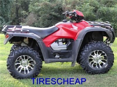 12 HONDA RUBICON C7 ATV ALUMINUM WHEELS NEW SET 4   CAPS & LUGS 