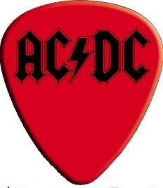 AC DC 70s Australian Rock Band AC/DC LOGO GUITAR PICK  