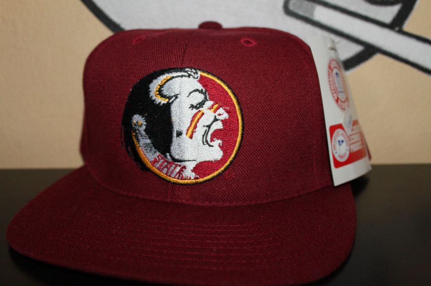 Florida State Seminoles Vtg Snapback Hat FSU DEADSTOCK  