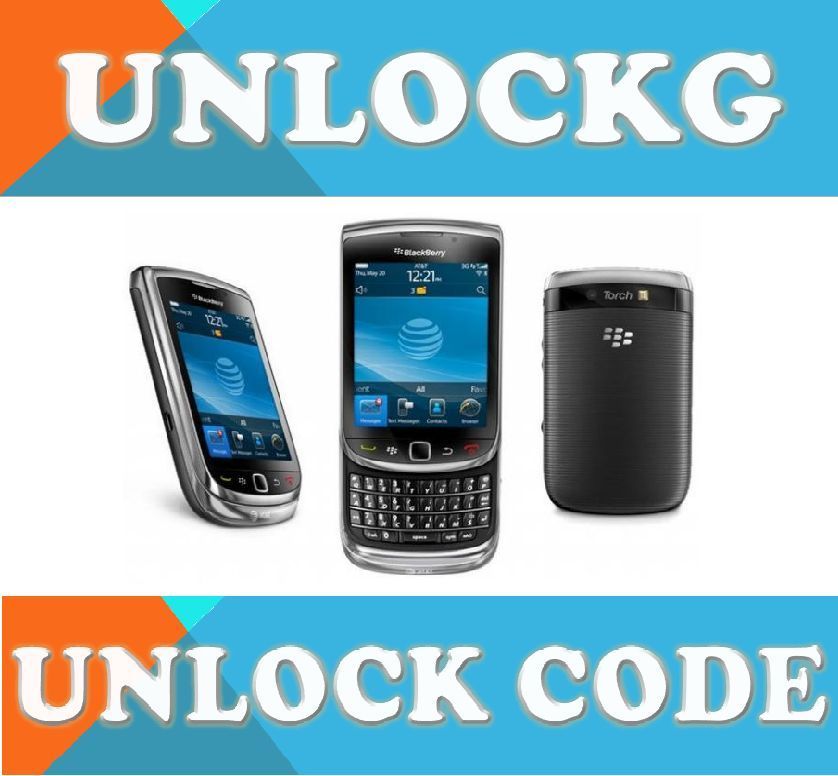 AT&T BlackBerry Torch 9800 TORCH phone UNLOCK CODE  