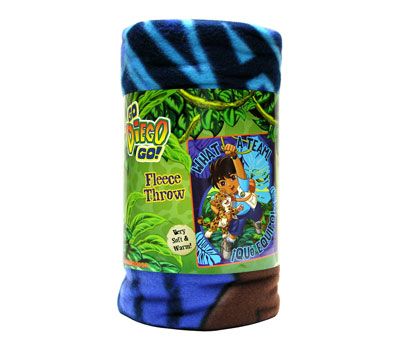 GO DIEGO GO Explorer Bed Fleece Rug Throw Blanket 50x60  