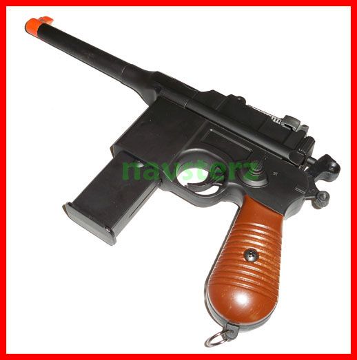 WWII MAUSER Broomhandle C96 Spring Airsoft Pistol Gun  