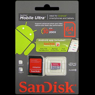 From USA San Disk Micro SD SDHC 64GB 64 GB MicroSD Card Class 10 