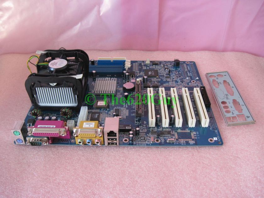 Shuttle AV49VN AV49V Socket 478 Motherboard + Intel Celeron 2.4GHz CPU 