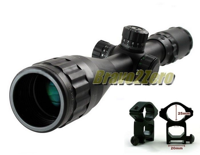 Center Point 3 9x40 Adventure Class Red Green Mil Dot AO Rifle Scope w 