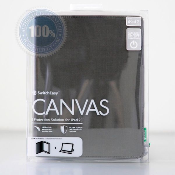 Switcheasy Canvas iPad 2 Case Cover Charcoal Brand New  