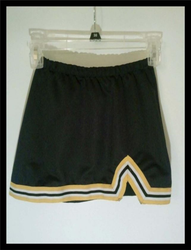 Black Gold Girls Cheerleader Skirt Steelers CU Buffs  