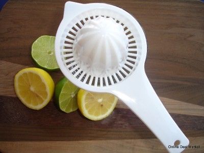 NEW Hand Citrus JUICER REAMER Plastic Handle ORANGE  