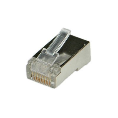 RJ45 Cat5e Network Cable Crimp Connectors, STP, 10pcs  