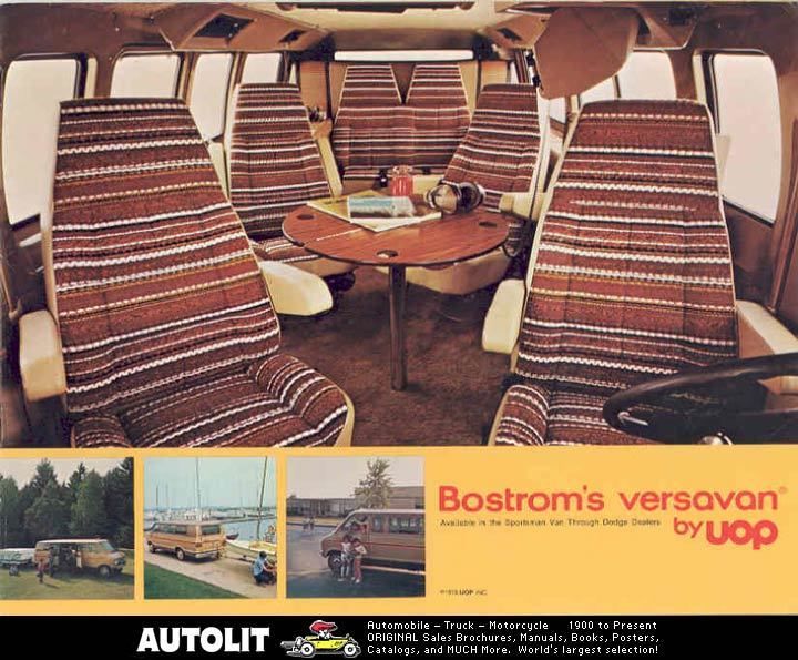 1977 UOP Bostrom Dodge Conversion Van Brochure  