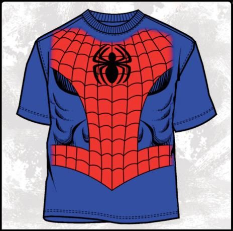 Spiderman Spidey Costume T Shirt Marvel Adult Large NEW  