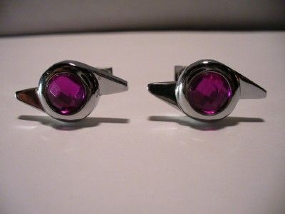 CUFFLINKS SILVER PURPLE PROPELLER WEDDING PILOT GIFT BOXED FREE 