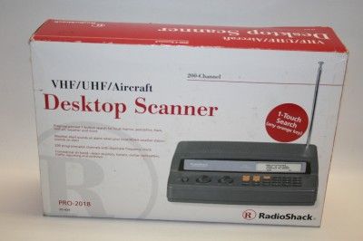   PRO 2018 VHF/UHF AIRCRAFT 200 CHANNEL DESKTOP SCANNER _4 12625  