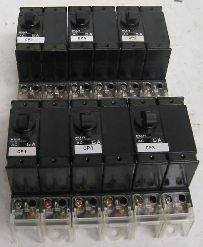 Fuji Electric 2 Pole 5A Circuit Protectors CP32E/5 LOT  