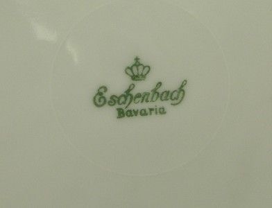 Eschenbach China 9 3/8 Plate~White Embossed Rim  