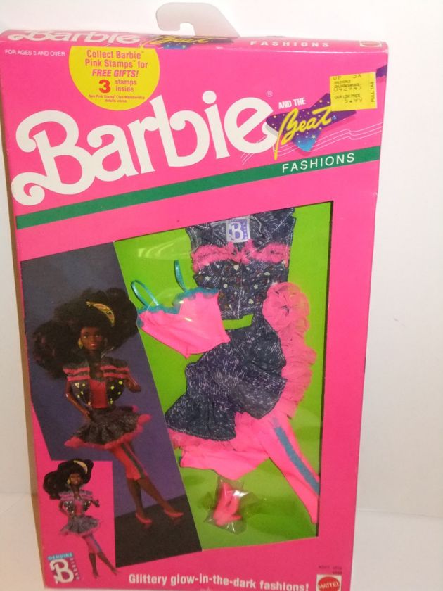 NIB BARBIE DOLL 1990 BARBIE AND THE BEAT FASHIONS  