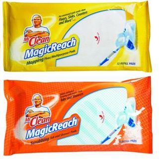 Mr Clean Magic Reach Mop Tub Shower Floor Refill 6 ea  