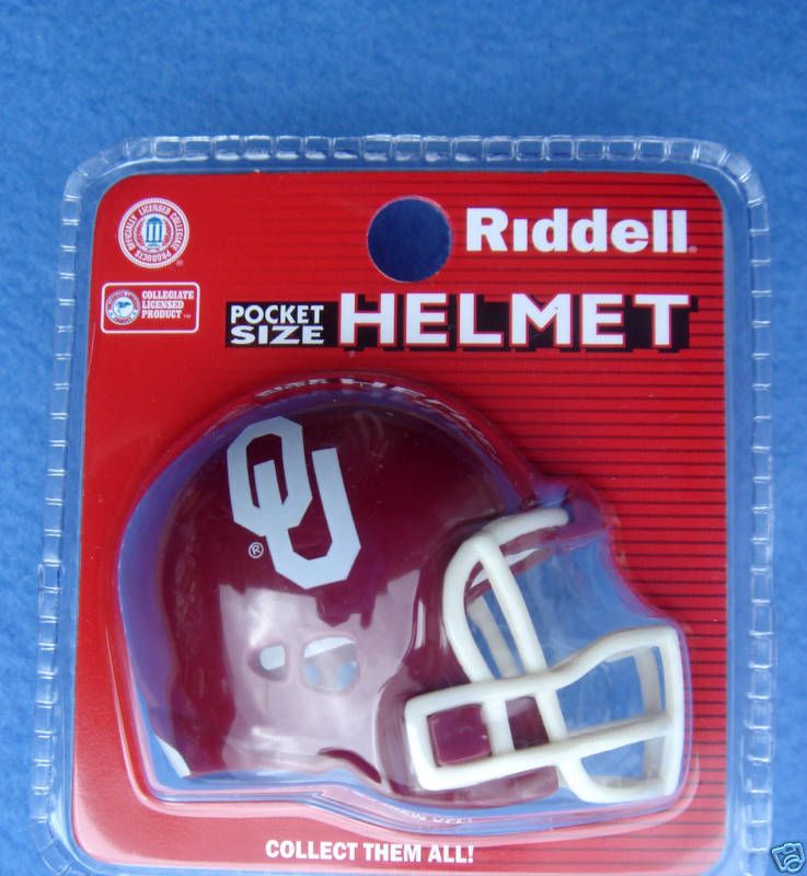 COLLECT* POCKET PRO FOOTBALL HELMET OKLAHOMA SOONERS  