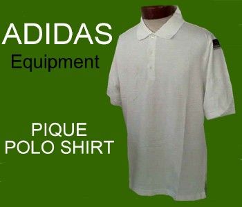 50 ADIDAS EQUIPMENT Pique Polo GOLF & TRAINING SHIRT M  