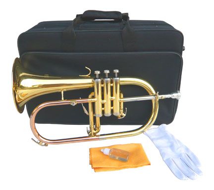 NEW BRASS FLUGEL HORN W/5 YEARS WRTY.MONEL VALVE  