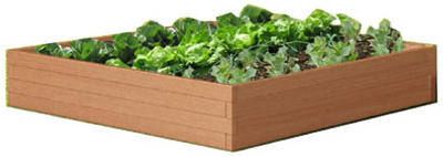 Suncast 48 x 48 x 9 Inch Cedar Raised Garden Bed  