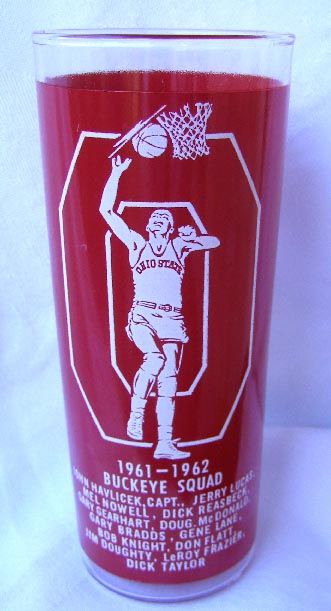 Ohio State Buckeyes 1961 1962 Basketball Champs Glass  