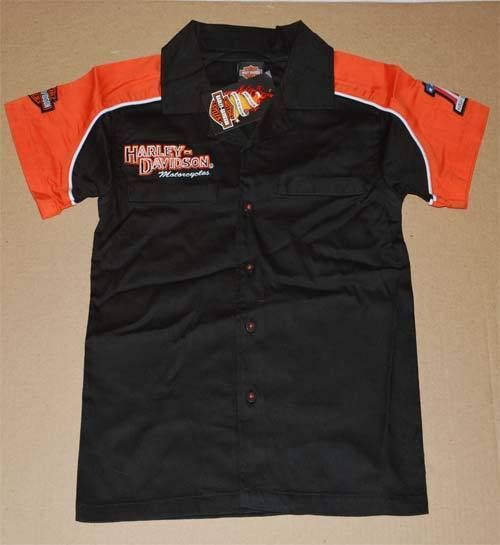 HARLEY DAVIDSON® BOYS PIT CREW SHORT SLEEVE SHIRT NEW  