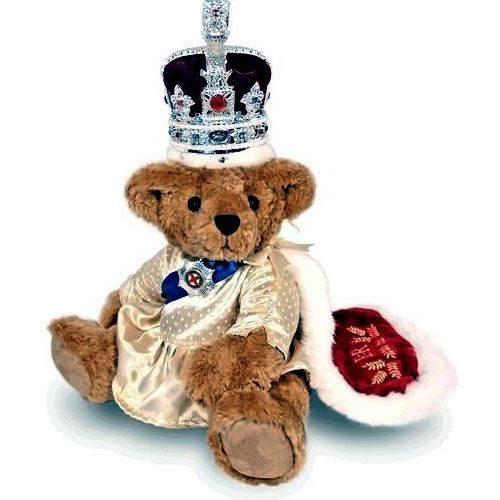   JUBILEE 2012 TEDDY BEAR BROUGHT IN HARRODS ( 2011 xmas gift  