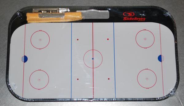 Sidelines Sports 17 Dry Erase Hockey Coaches Board New  