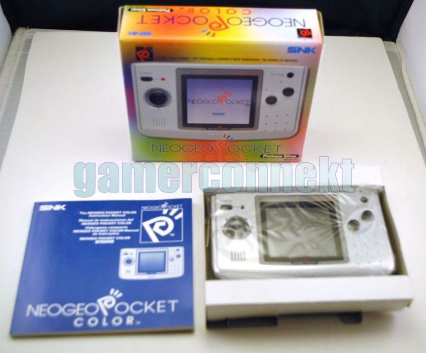 NeoGeo Pocket Color Platinum Silver Console NEW Rare  