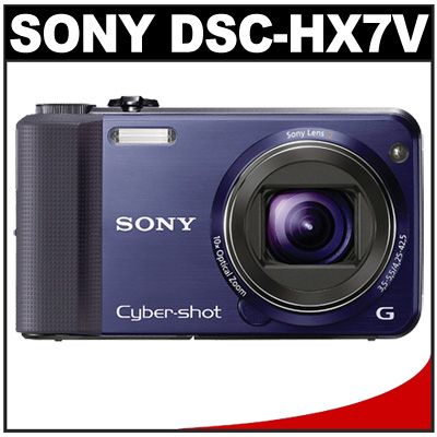 Sony Cyber Shot DSC HX7V HD Blue Digital Camera NEW USA 027242808744 