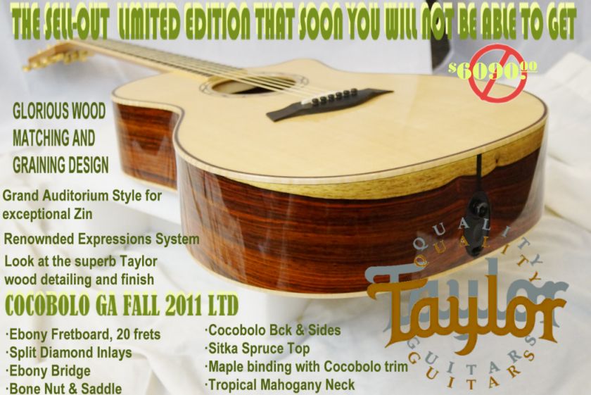 TAYLOR EXQUISITE GRAINING DESIGN 2011 FALL LIMITED COCBOLO GRAND 