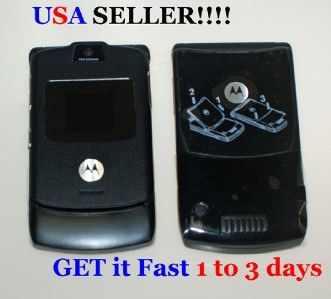 NEW RAZR Motorola V3 Unlocked Cell Phone Black TMOBILE/AT&T/SIMPLE 