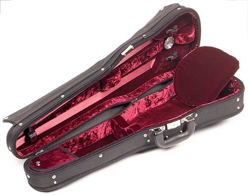 Gewa Maestro 301V 4/4 Violin Case with Black Exterior & Wine Velvet 