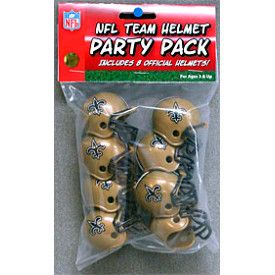 PARTY PACK NFL FOOTBALL HELMETS NEW ORLEANS SAINTS  