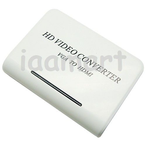 New VGA+Audio to HDMI HD HDTV Video Converter Box 1080P  