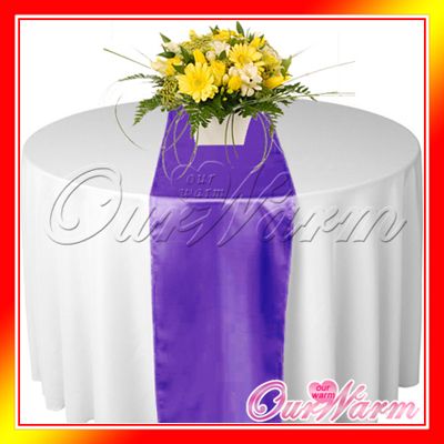 Satin Table Runner Wedding Party Decor 26 Colors New  