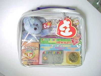 Vntg Beanie Babies Offical Membership Platinum Club Kit  