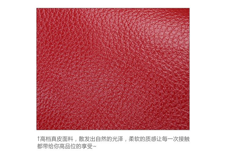 Womens Genuine Leather Zipper Handbag Messenger BAG Tote Shoulder 