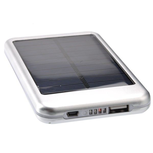 Portable 5000mAh USB Solar Power Charger 4 Tablet Phone iPhone 4S 4 