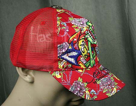 Ed Hardy Trucker Cap sailor skull rope Cap red Hat  