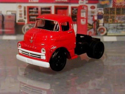 50s Dodge 700 5th Wheel Semi Truck Tilt Cab Short Nose 1/64 Scale 