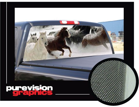 HORSES 1 22x 65  Rear Window Graphic  suv truck  