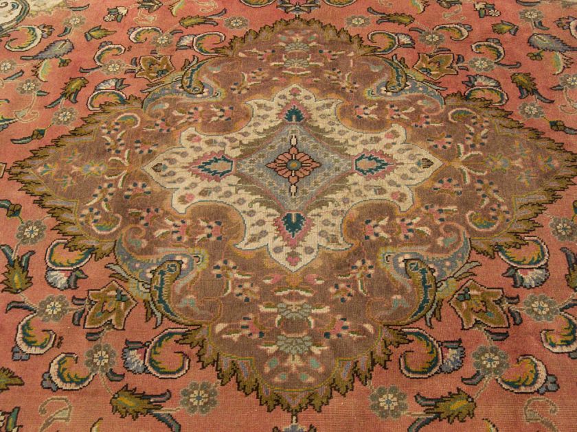 5x12 Handmade Carpet Antique Persian Tabriz Wool Rug  