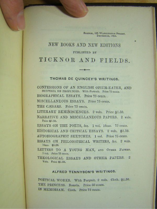 1855.1st Ed.Elisha Bartlett Simple Settings Verse Portraits Charles 