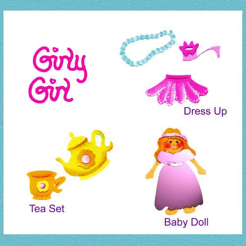 Sizzlits Girl 4 die Set Retail $19.99 #654491 SO GIRLY  